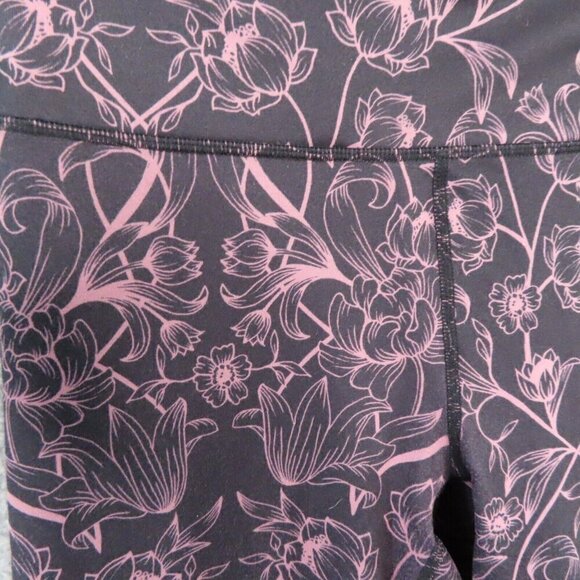 Fabletics Leggings Women Small Power Hold Floral Print Elastic High Waist - Picture 3 of 8